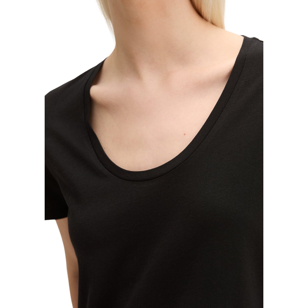 T-shirt relaxed en Organic Cotton Single Jersey noir, MARC O'POLO