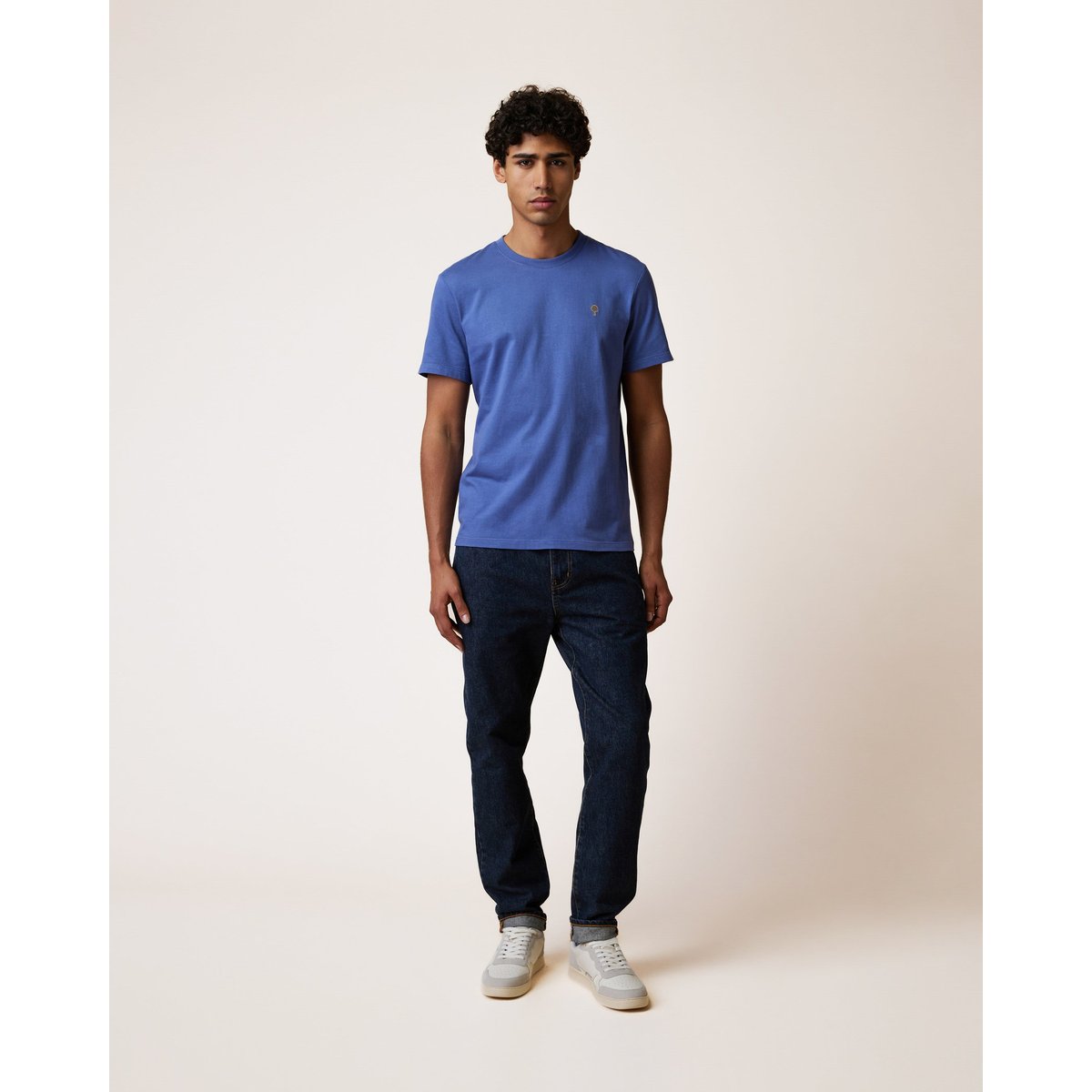 T-shirt en maille bleu, FAGUO