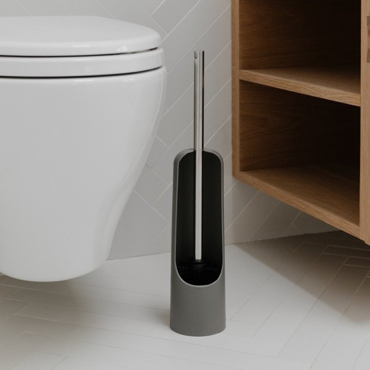 Brosse toilette wc design TOUCH gris, UMBRA