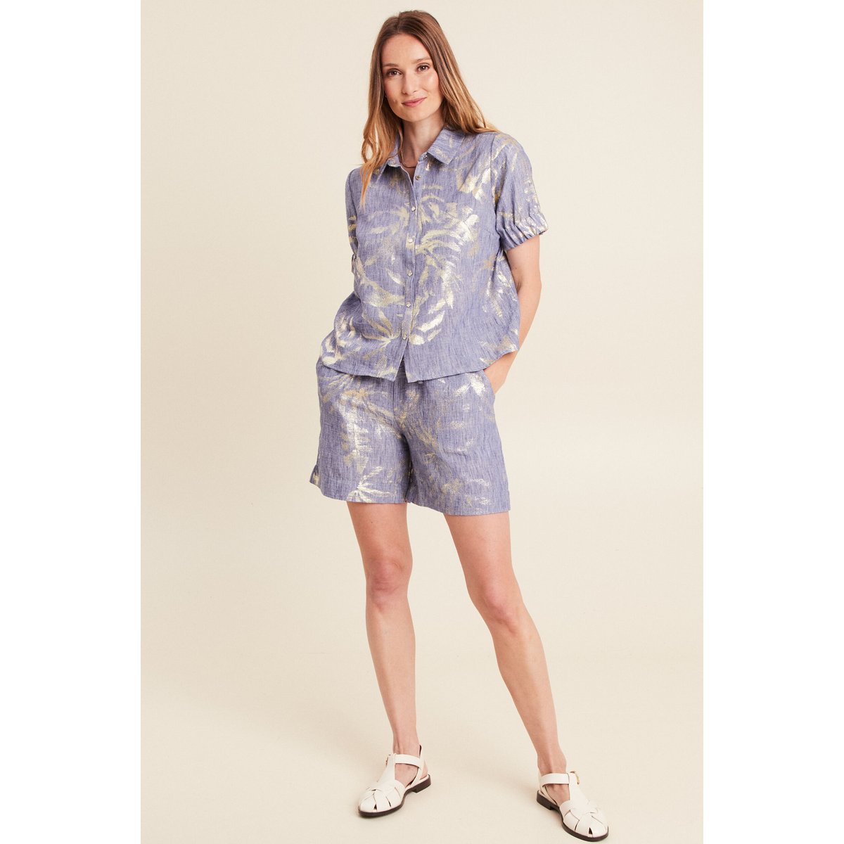 Short taille haute bleu lavande, BREAL