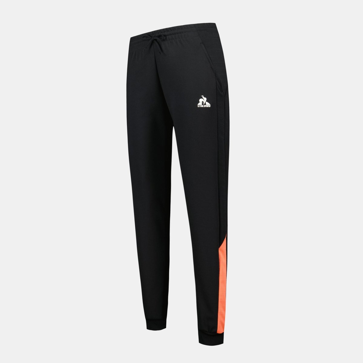 Pantalon black/orange perf, LE COQ SPORTIF