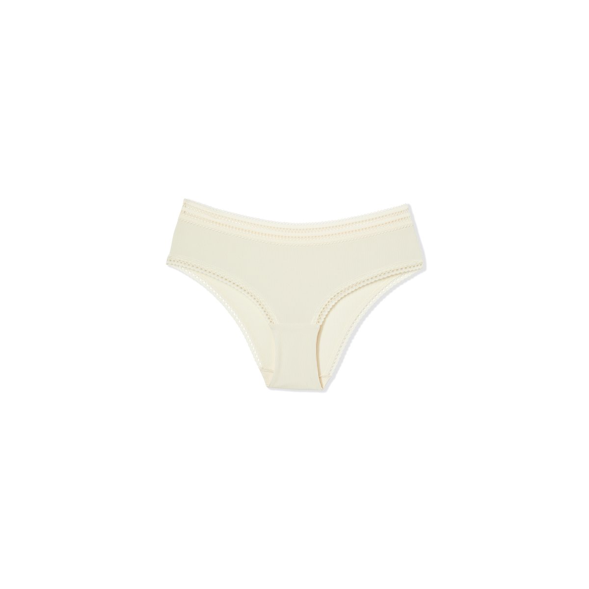Shorty en microfibre détails dentelle POWER blanc, ETAM