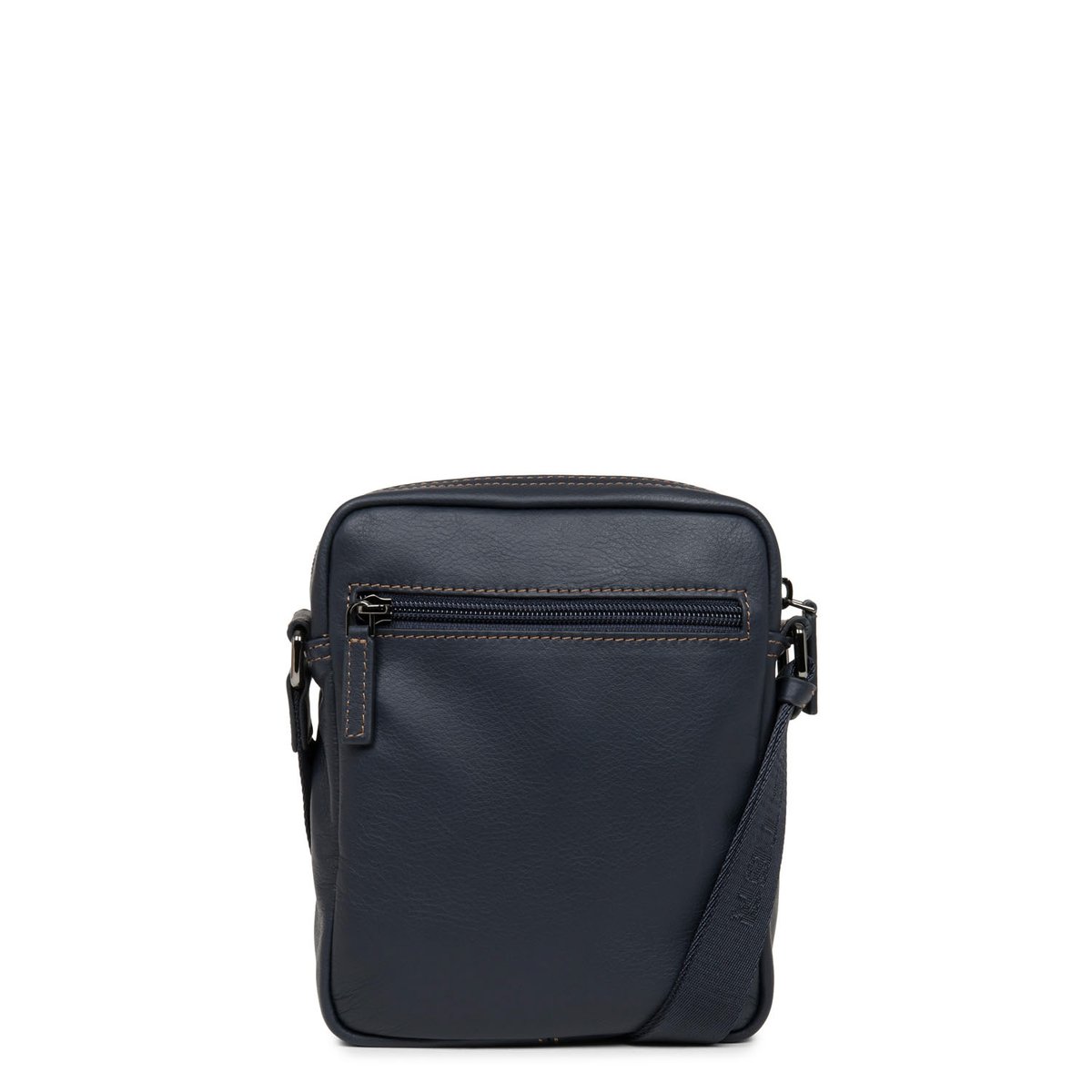 Petit sacoche SOFT VINTAGE HOMME bleu - fonce - camel, LANCASTER