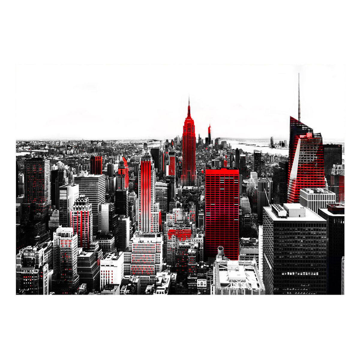 Papier peint intissé panoramique Ville et Architecture Sin City noir, EDEN