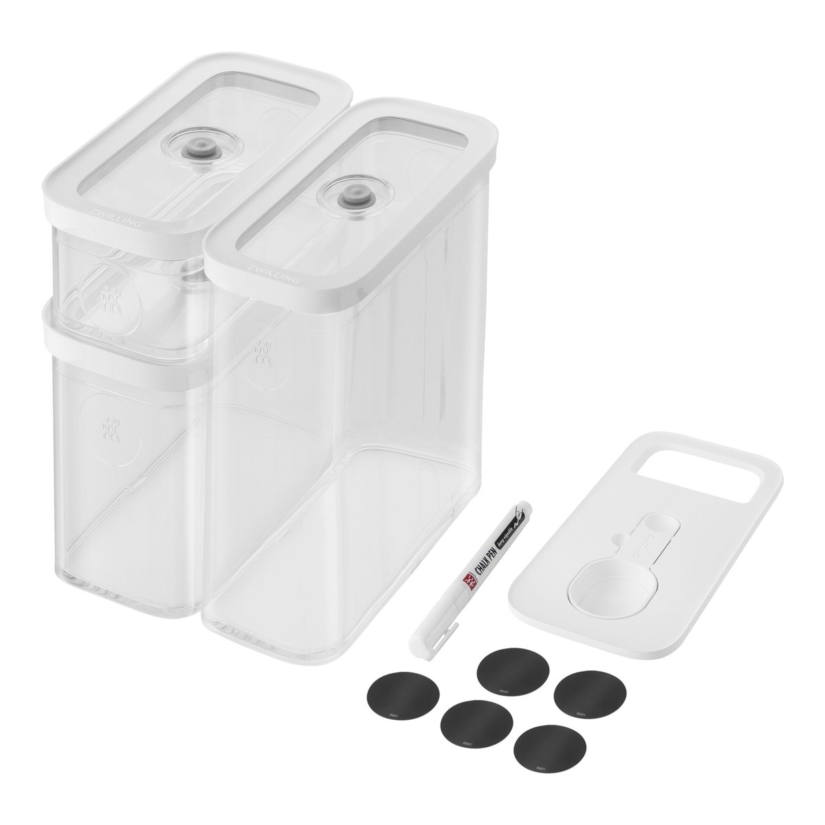 Set de démarrage sous vide 6 pièces, CUBE S, pompe sous vide, cuillère doseuse, étiquettes NFC blanc ivoire, ZWILLING