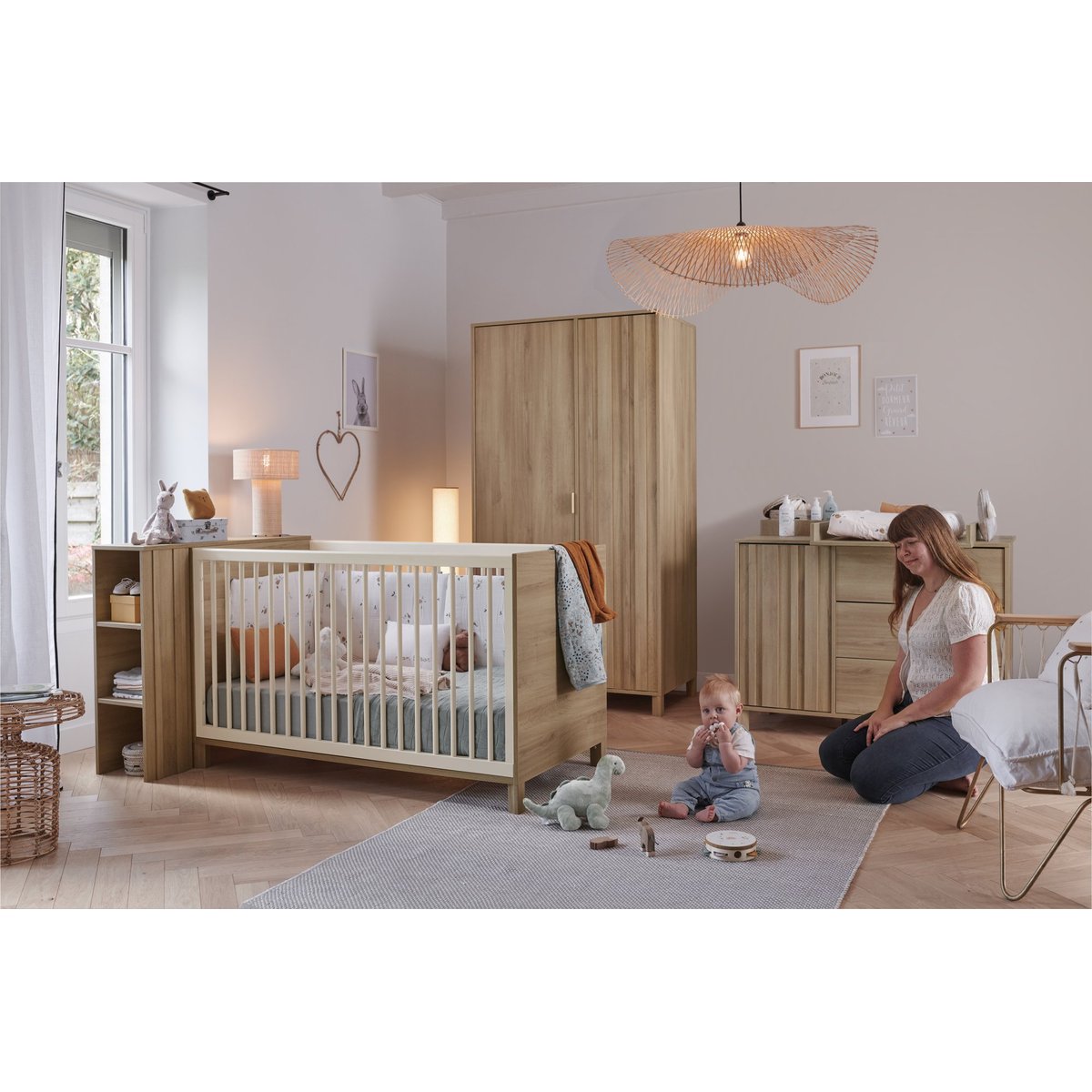 Armoire 2 portes Calypso beige, GALIPETTE
