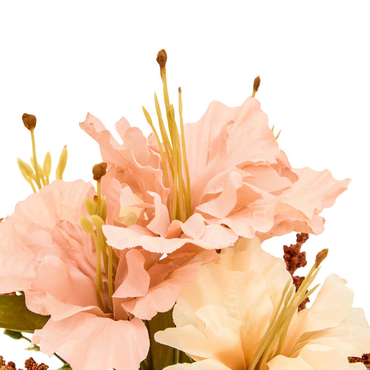 Bouquet hibiscus Josa H.33cm modèle b, ATMOSPHERA