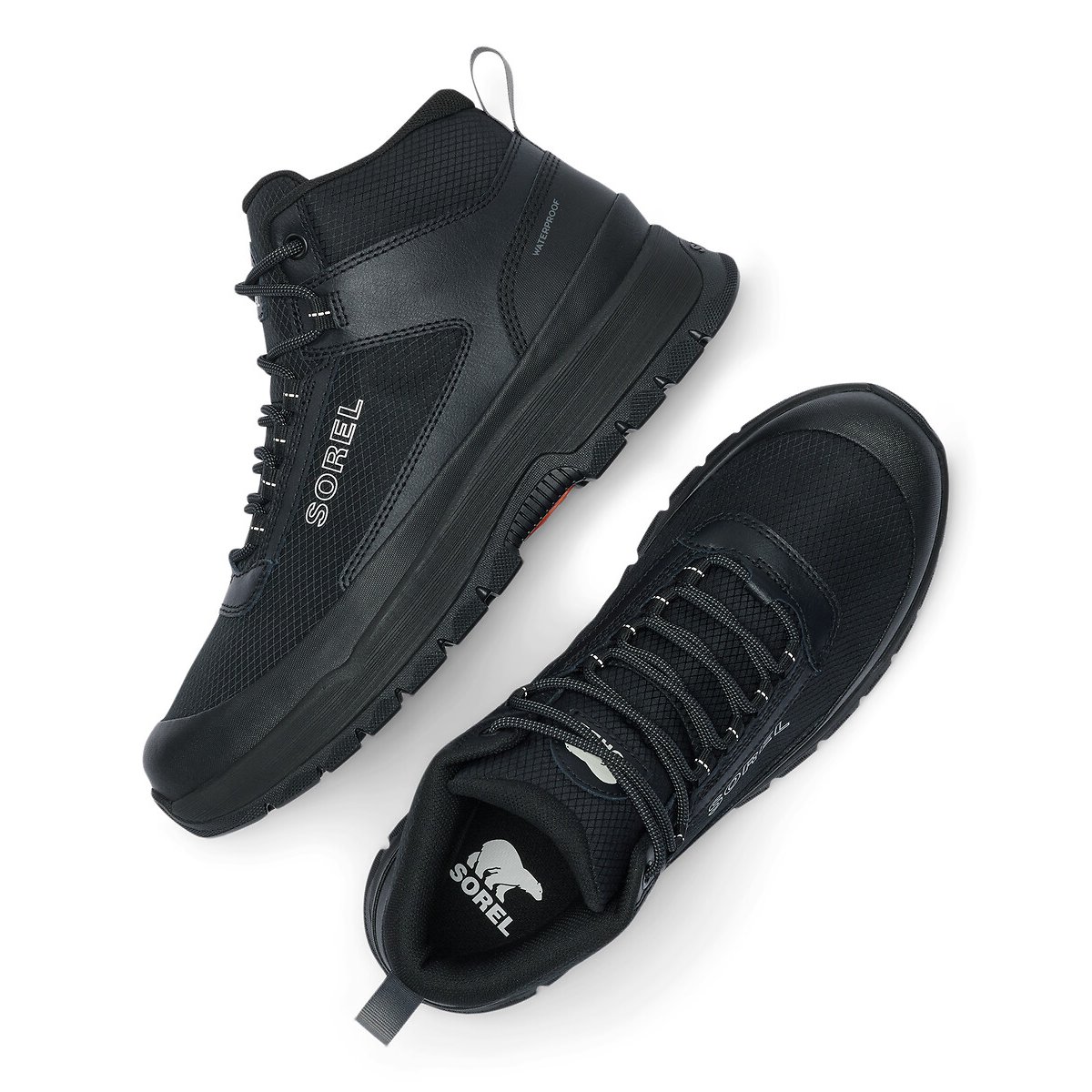 Scarpe da ginnastica a media altezza OUTDING NW MID nero , SOREL