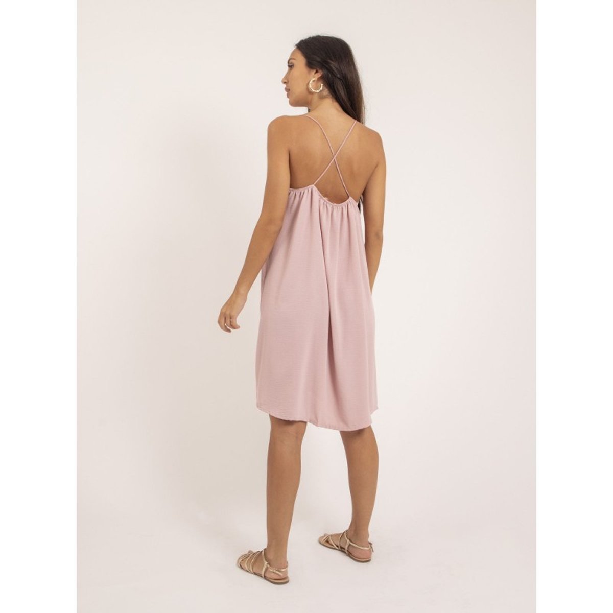 Robe Courte Izolda rose clair, DONA LISA