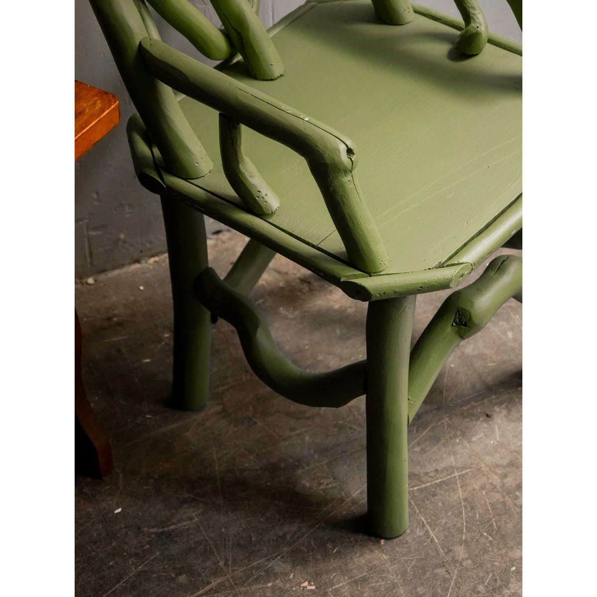 Fauteuil pour enfant style Art Déco Marcus N°312 - Bon état vert, DEBONGOUT
