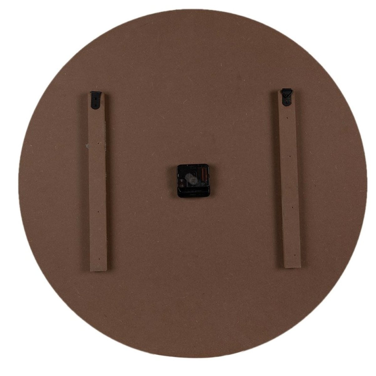Grande horloge murale en bois monde 60x60x4cm blanc, WADIGA