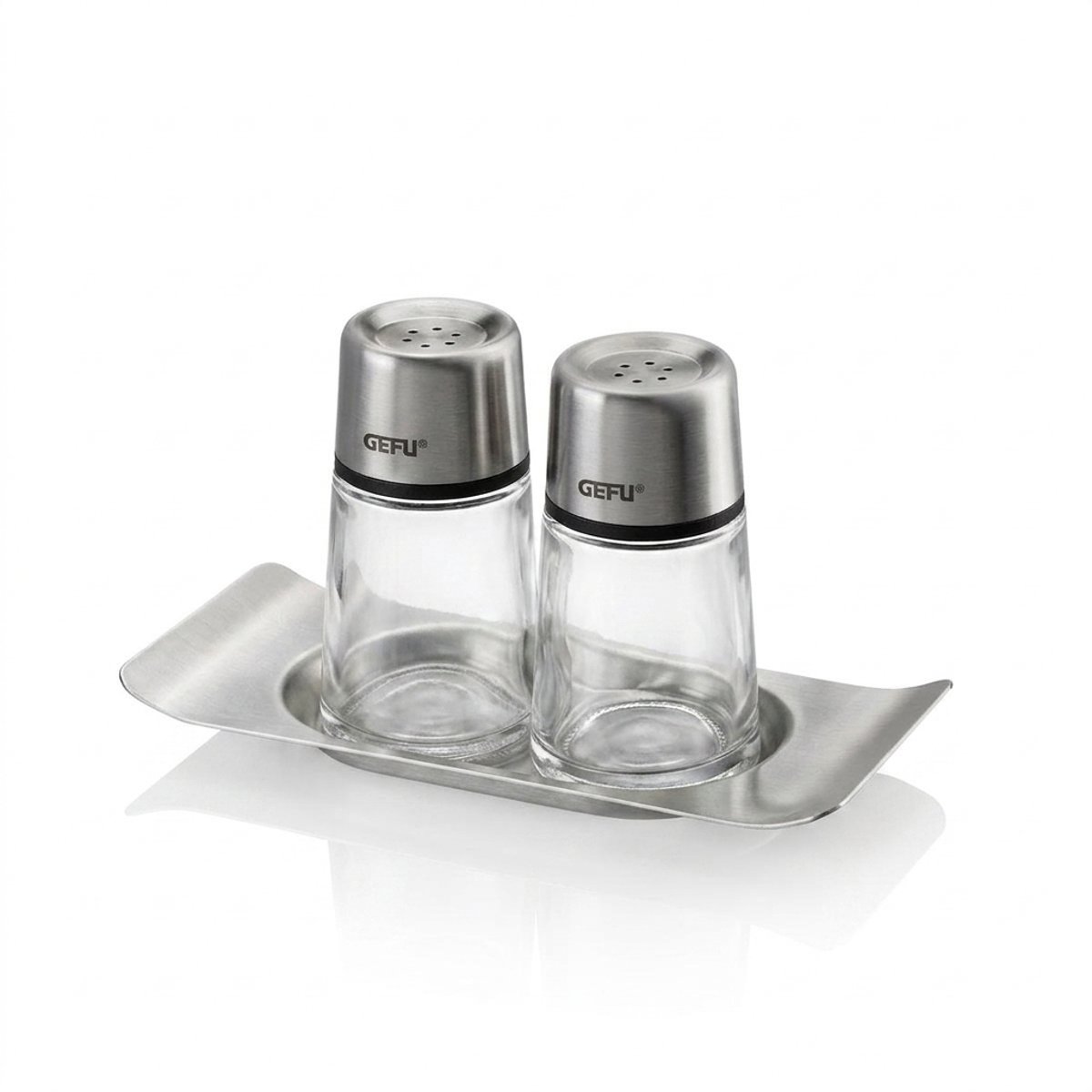 Ensemble salière et poivrière BRUNCH argent, GEFU