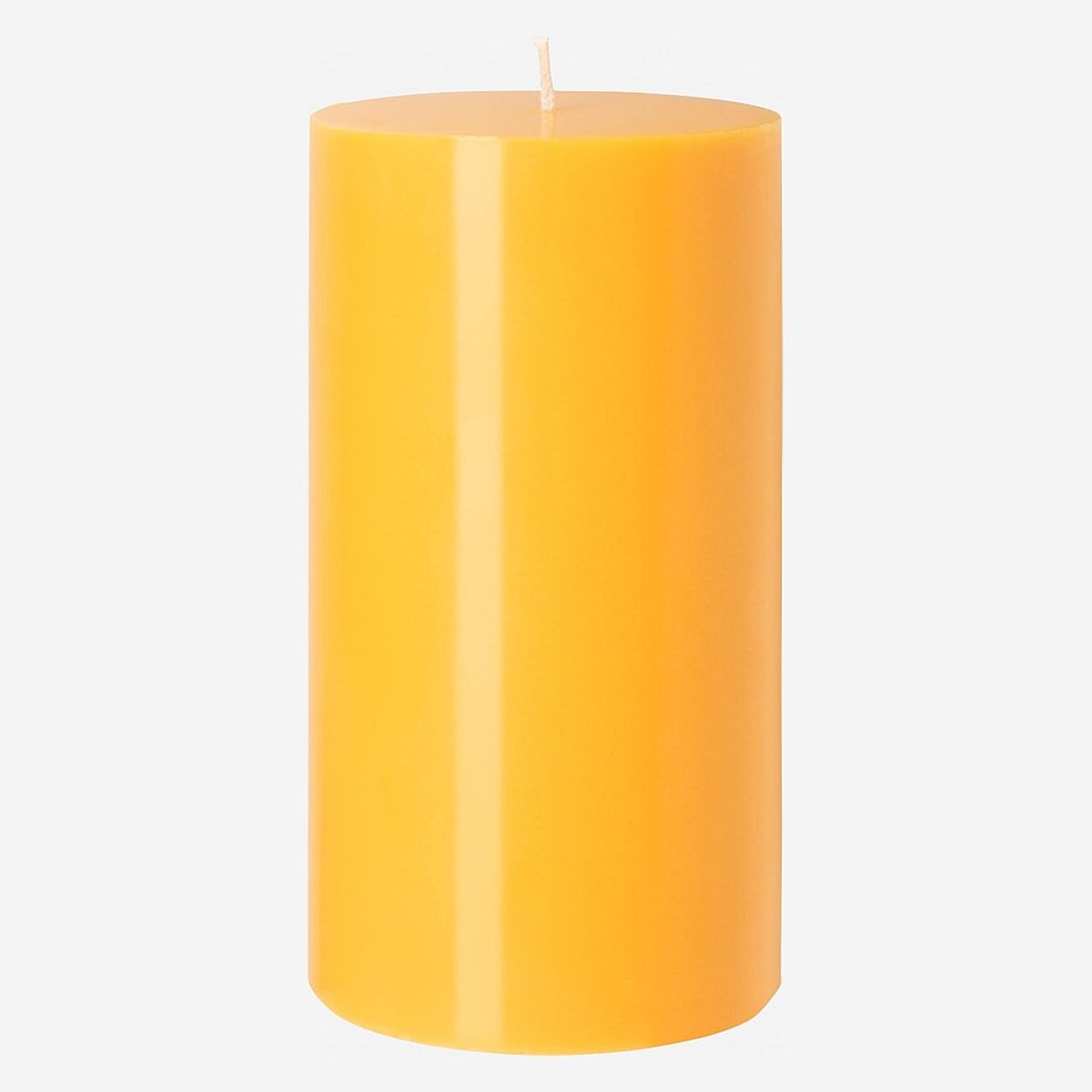Lots de 6 bougies cylindriques - 10,5 x 20 cm COLORS jaune, HABITAT
