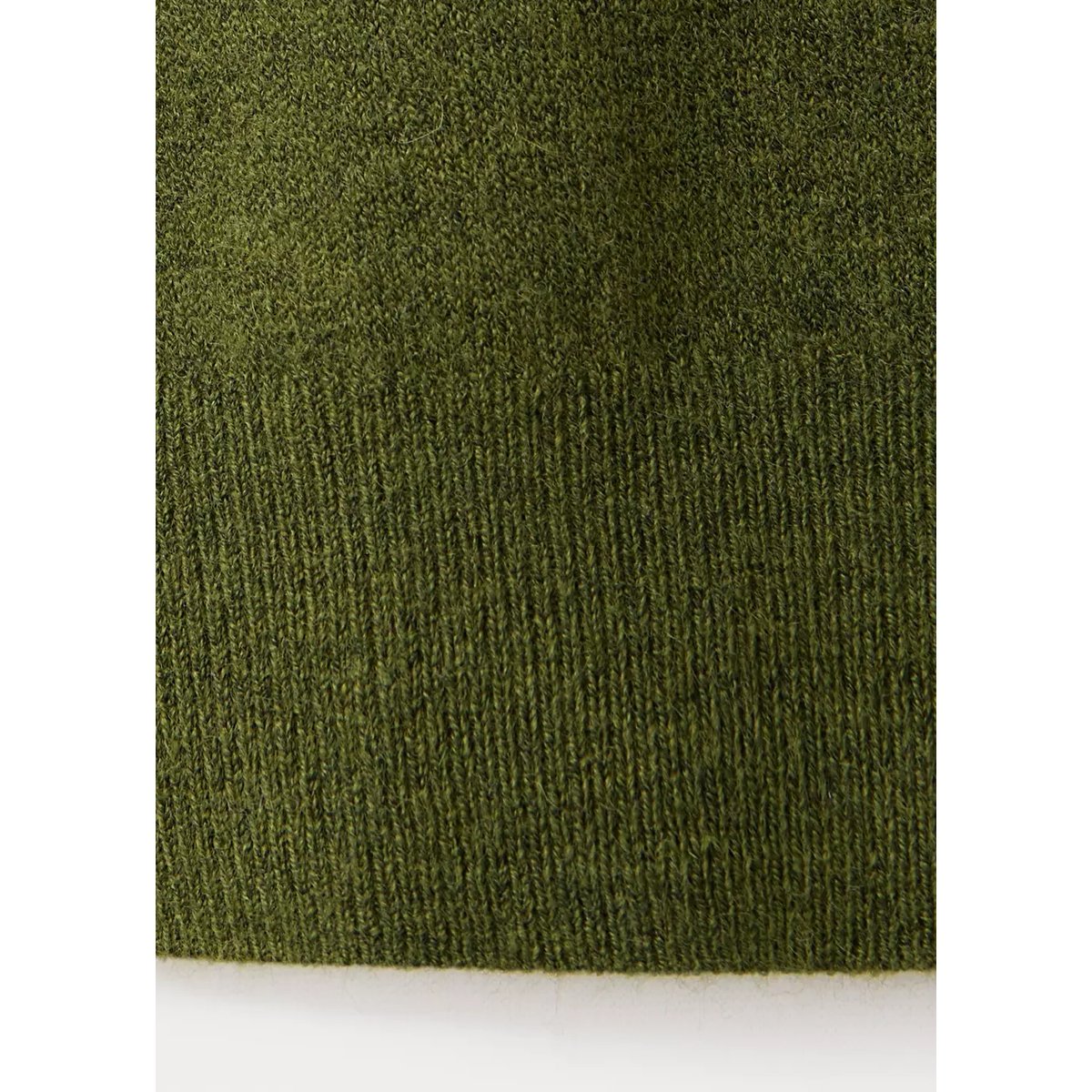 Pull en maille à manches courtes vert, MANGO
