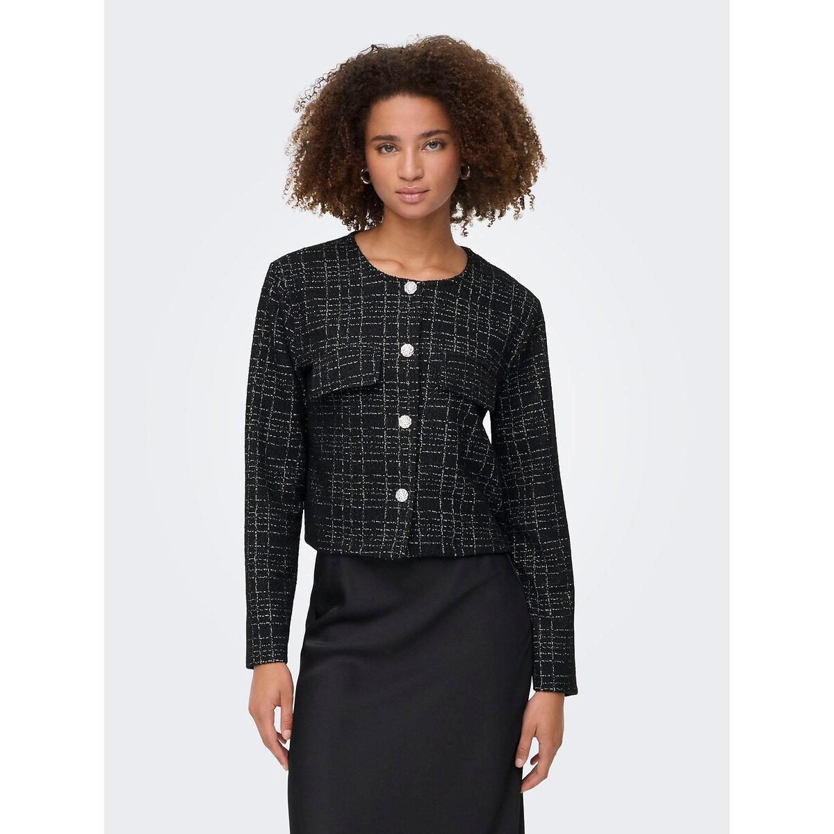 Tweed Short Jacket black, JDY