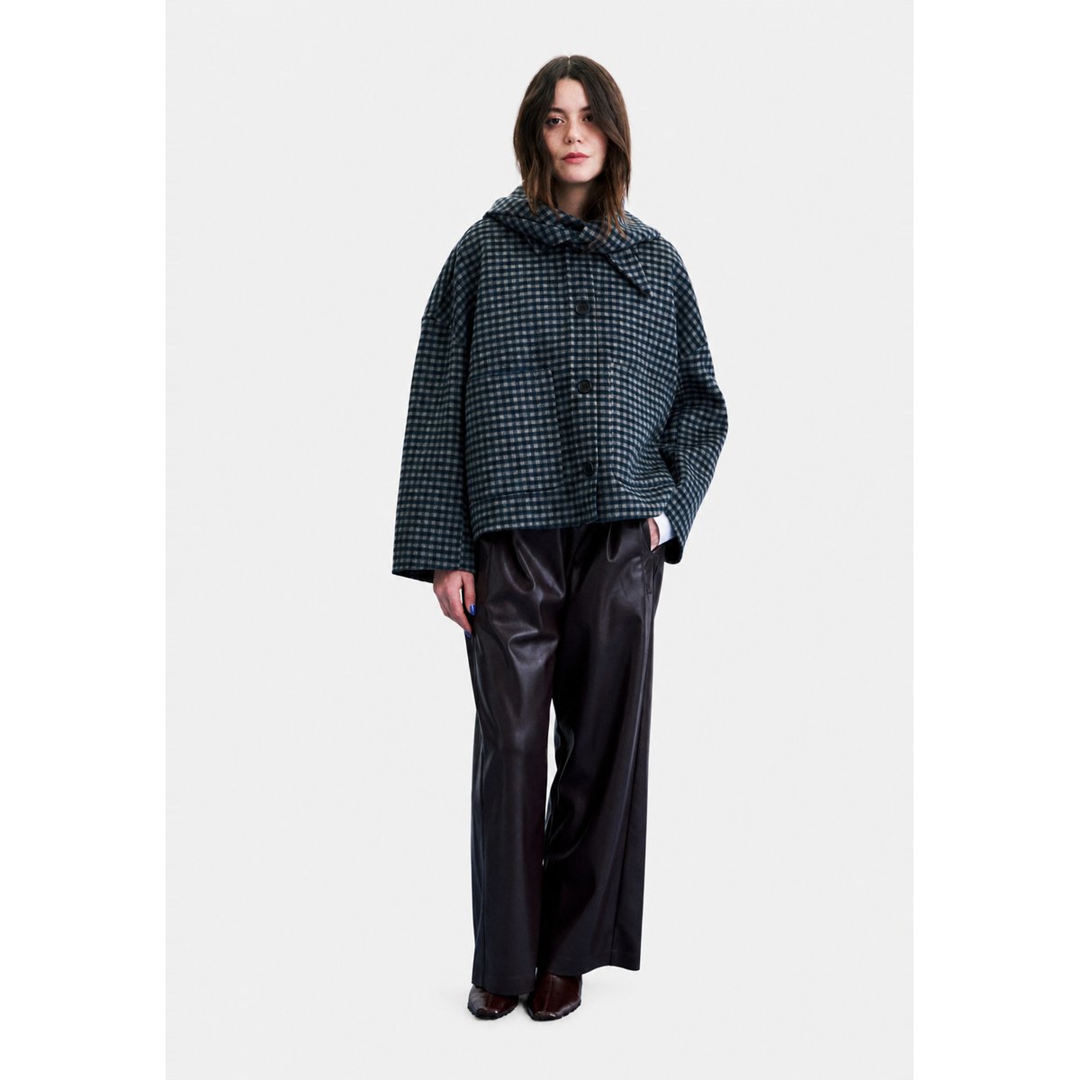 Manteau Sheffield en laine SHEFFIELD bleu marine, FRNCH