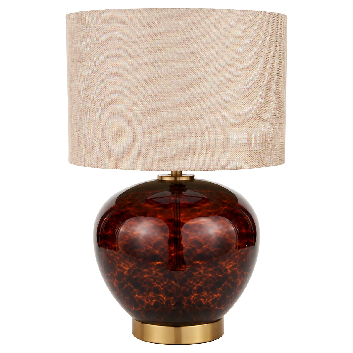 Lucille Tortoiseshell Glass Table Lamp tortoiseshell, SO'HOME