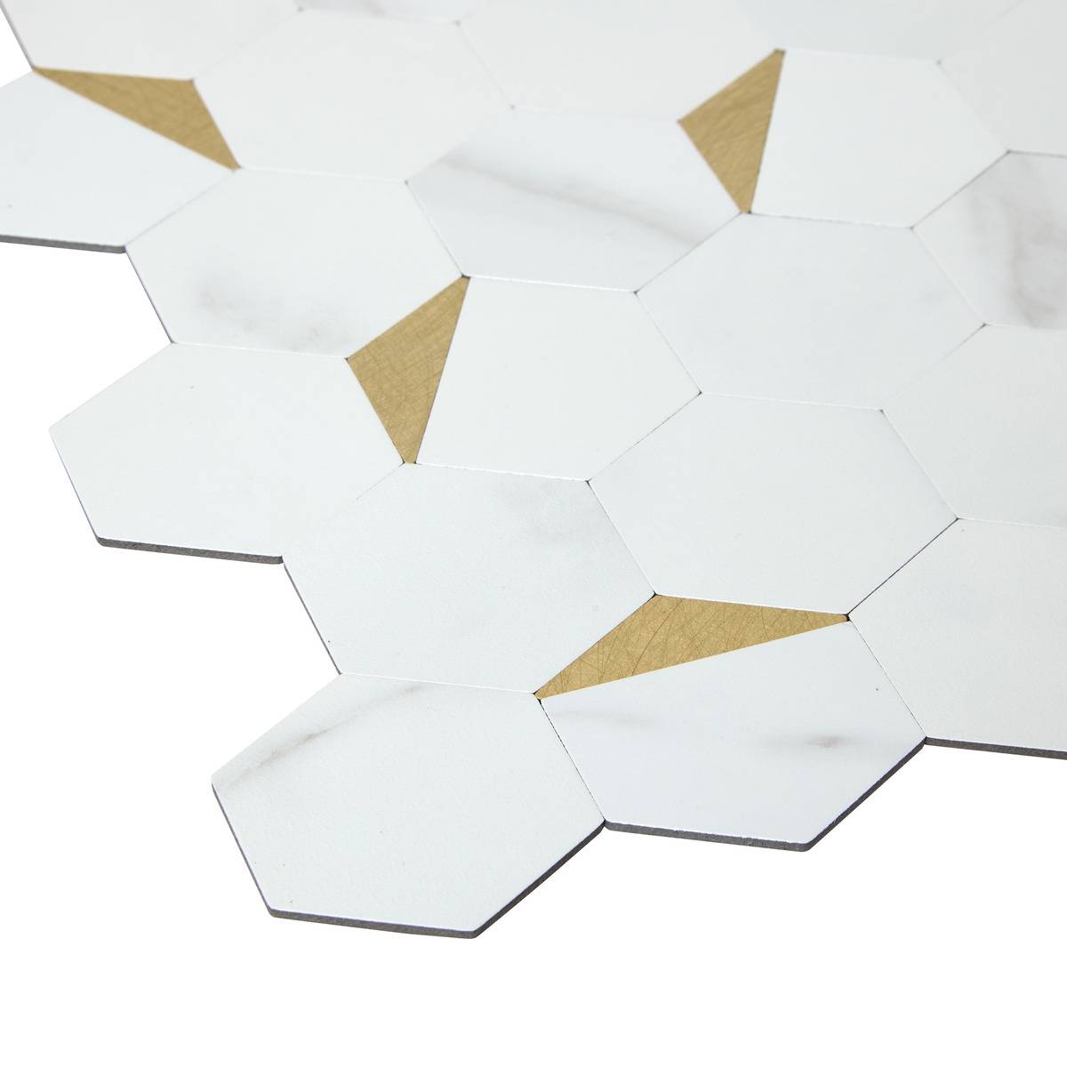 Lot de 2 stickers muraux MINA blanc, ATMOSPHERA