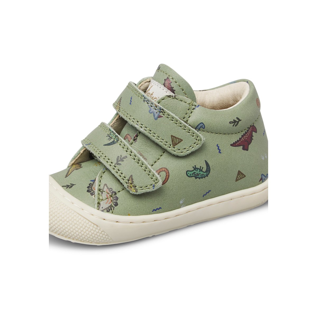 Chaussures premiers pas en cuir COCOON VL vert-, NATURINO