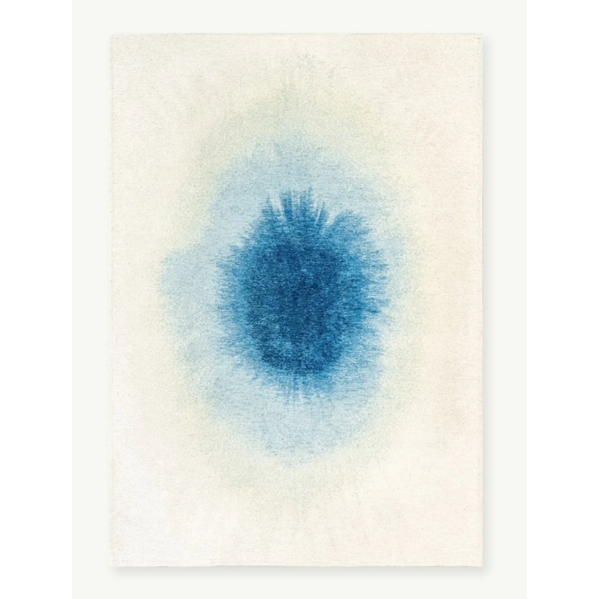 Tapis moderne tissé plat GLOBE bleu, NOVATREND