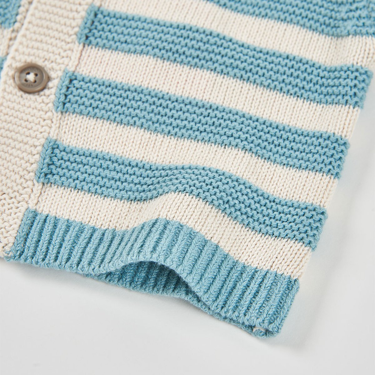 Veste bébé en tricot vert, BOBOLI