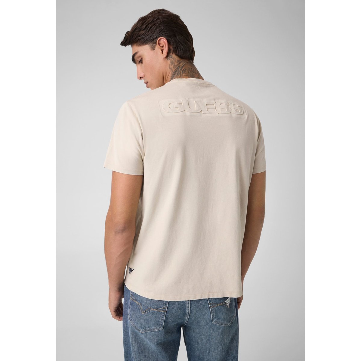 T-Shirt Avec Logo gris, GUESS