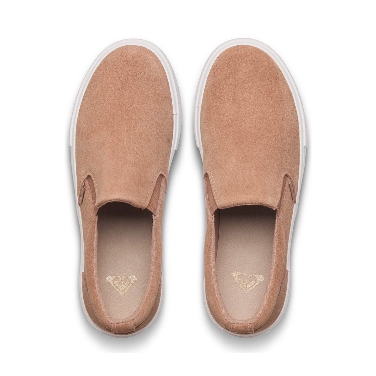 Chaussures slip-on LILI SLIP ON. marron cafe au lait, ROXY