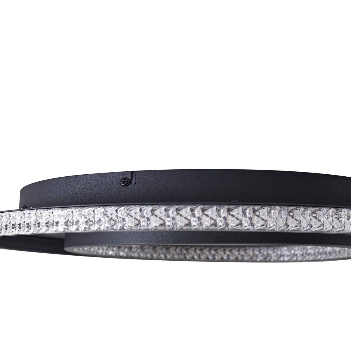 Plafonnier en métal moderneLED, Inessa noir, blanc, LINDBY