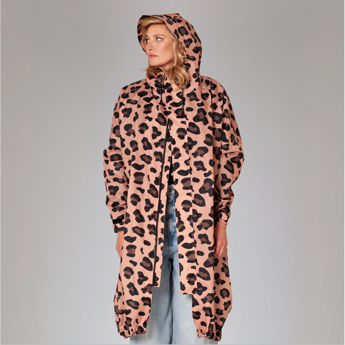 Manteau de pluie imperméable PINK PANTHER rose léopard, RAINKISS