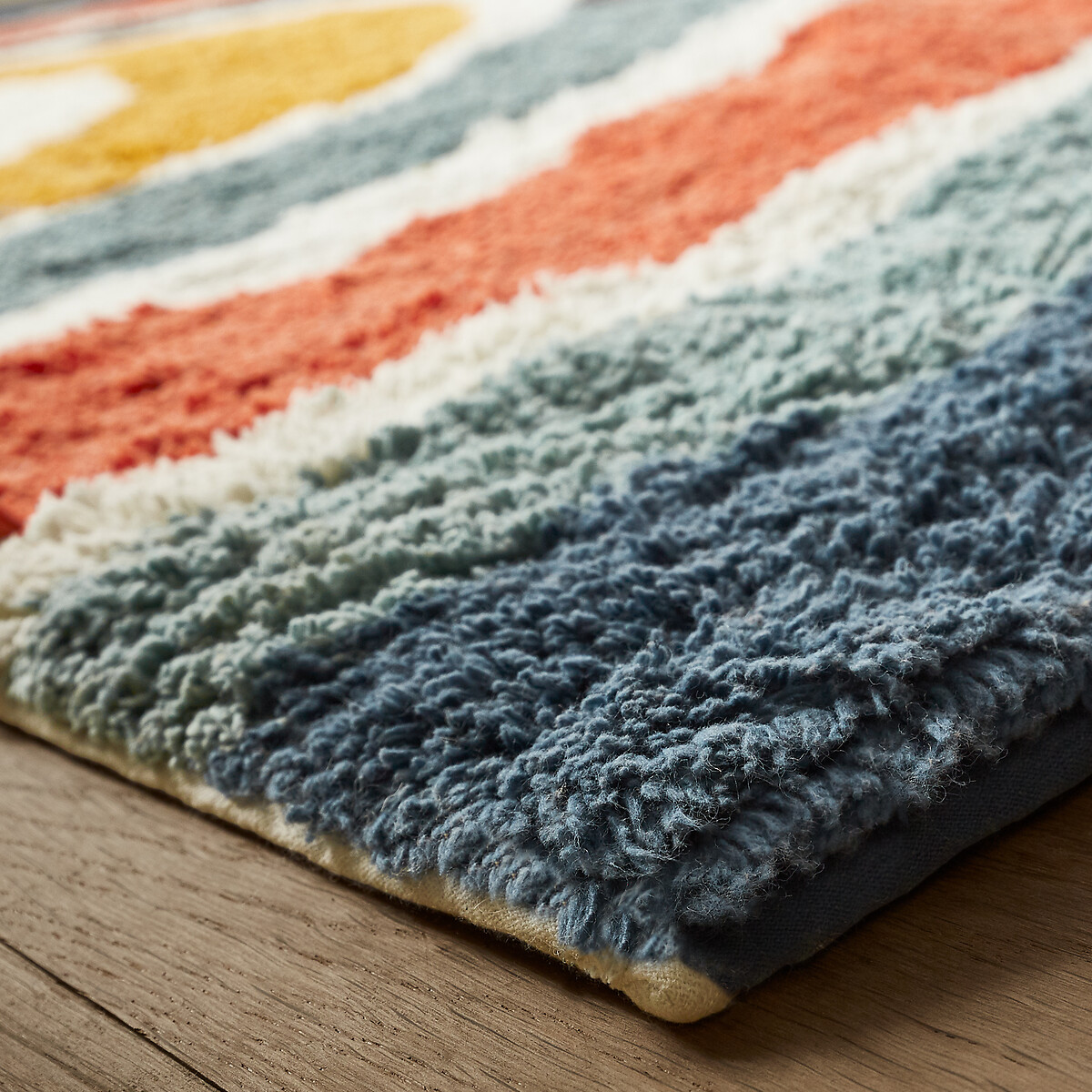 Tapis enfant en coton bio grand modèle, Niji multicolore, AM.PM