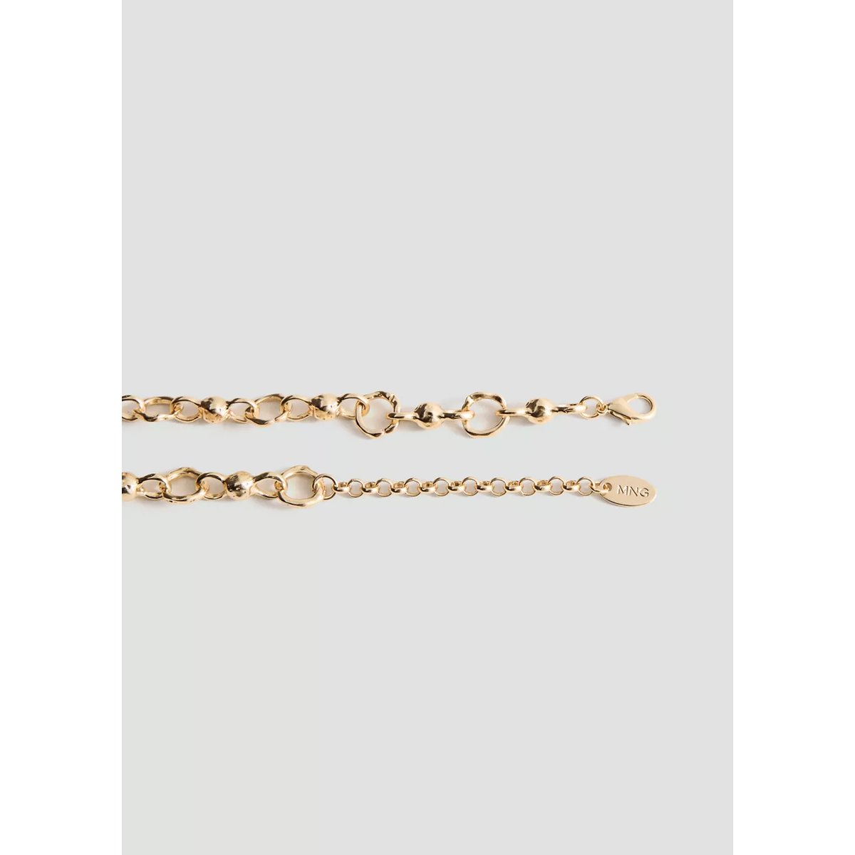 Collier perles combinées or, MANGO