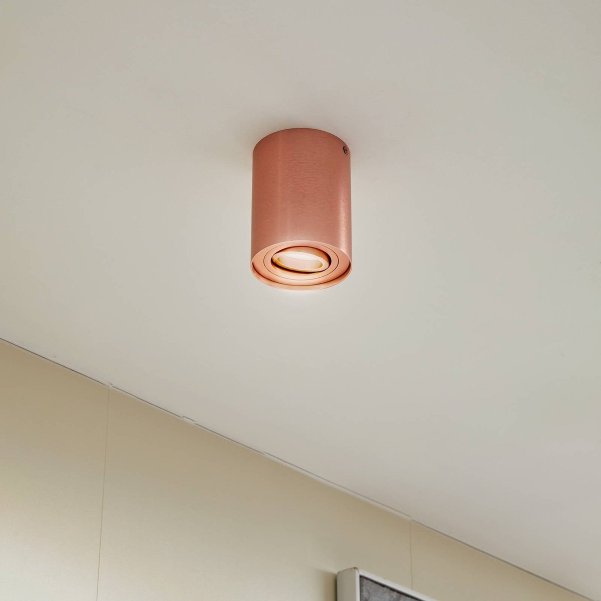 Projecteur, spot en aluminium moderne cuivre, ARCCHIO