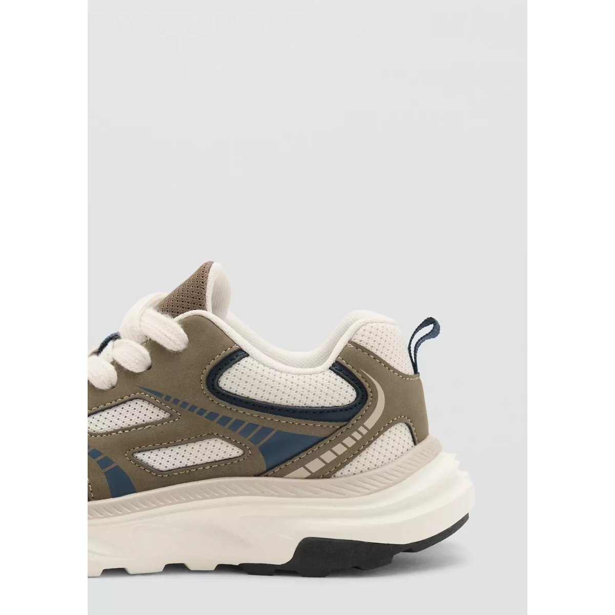 Tennis combinées à lacets kaki, MANGO KIDS