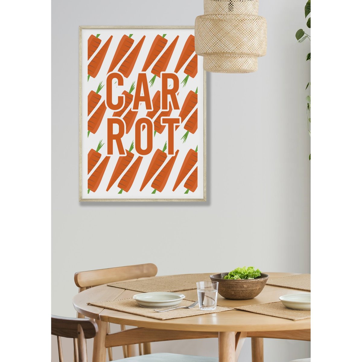 Affiche Carrot blanc, L'AFFICHERIE