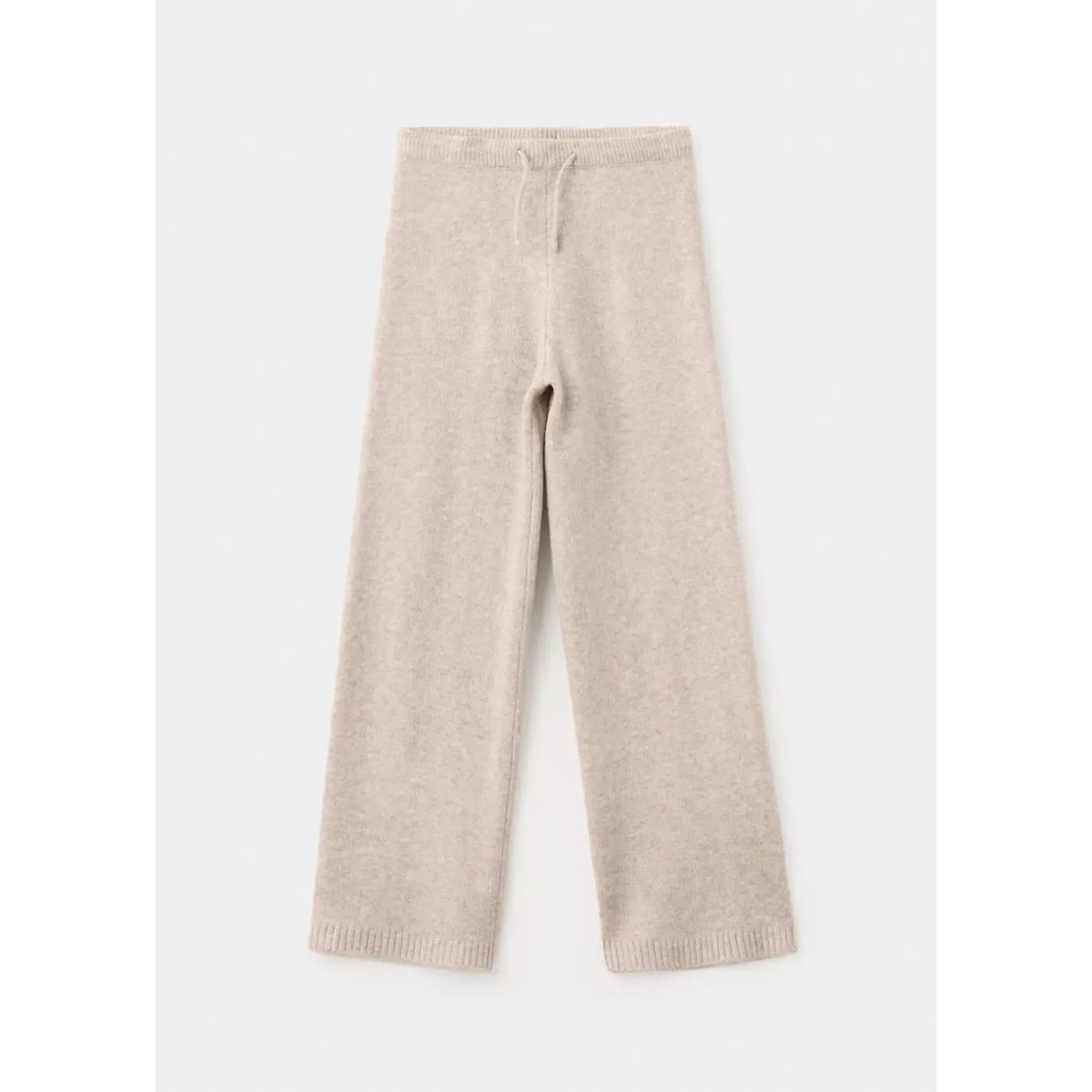 Pantalon maille wideleg beige, MANGO KIDS