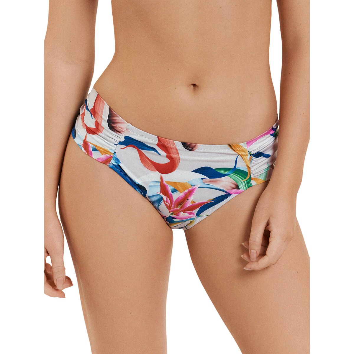 Bas maillot slip de bain taille haute Nice gris clair, LISCA