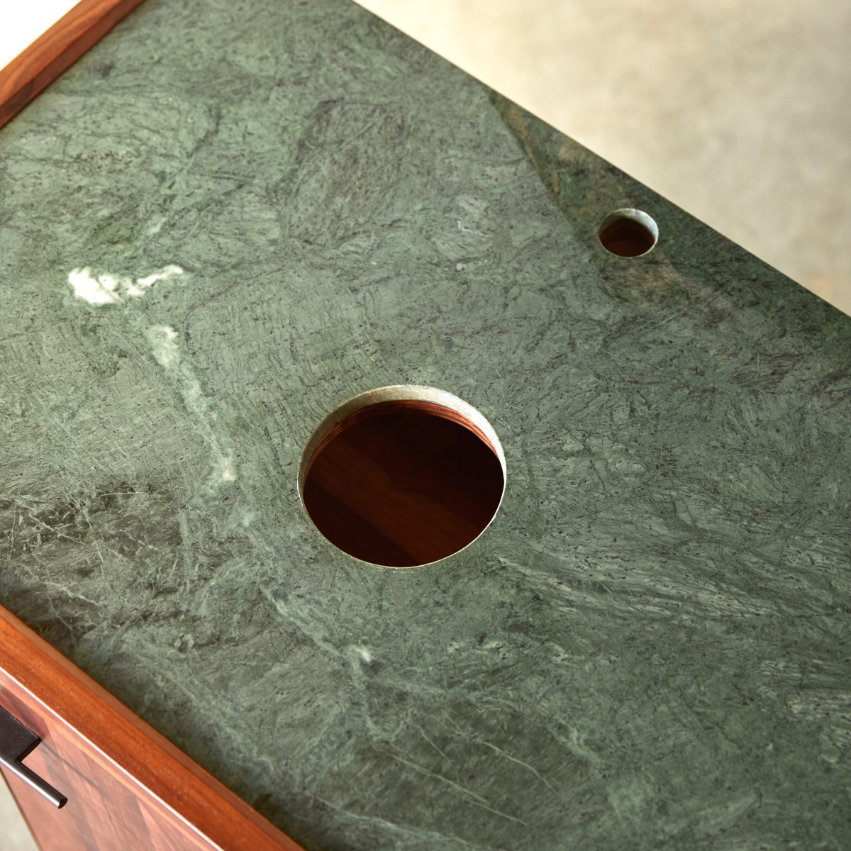 Meuble de rangement salle de bain en Palissandre massif, JADE marron, TIKAMOON