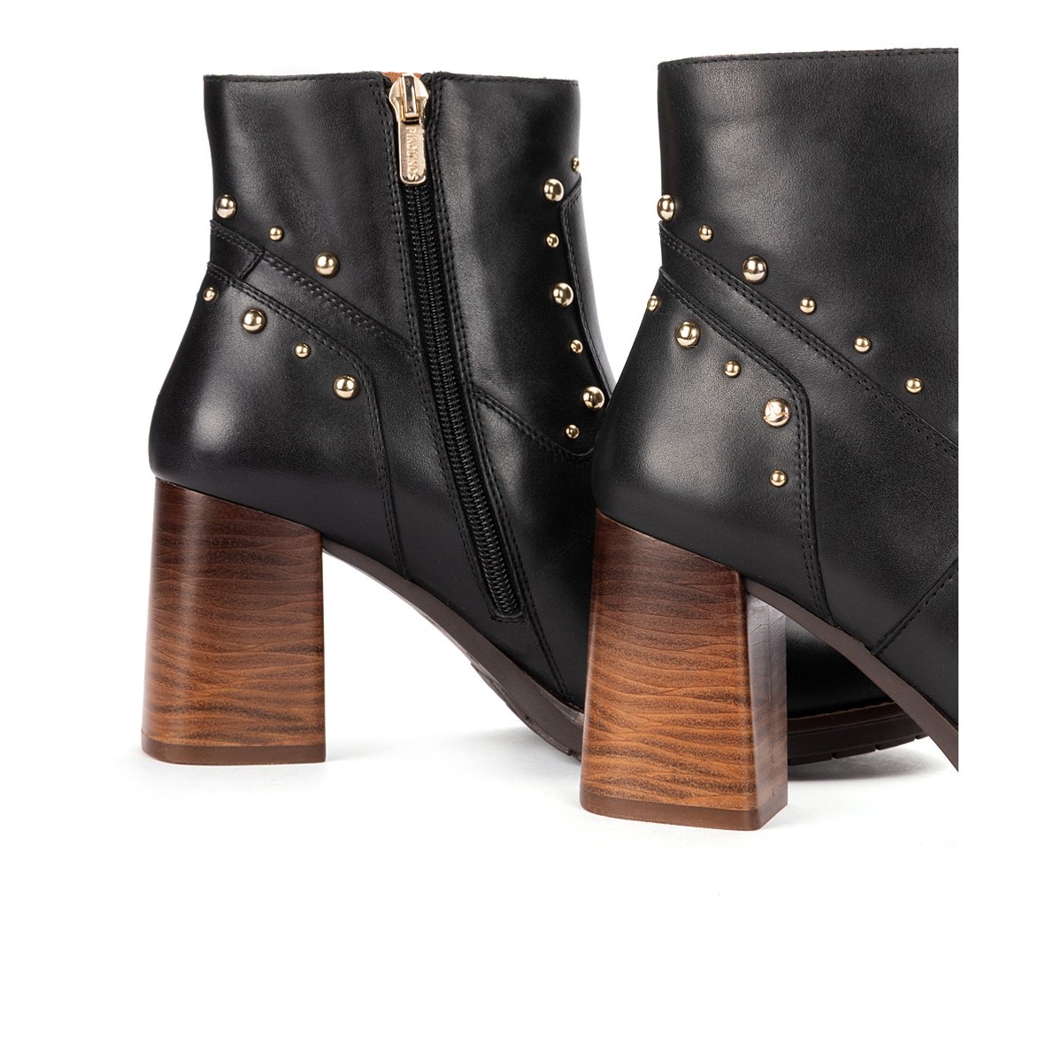 Bottines à talon cuir Palencia black, PIKOLINOS