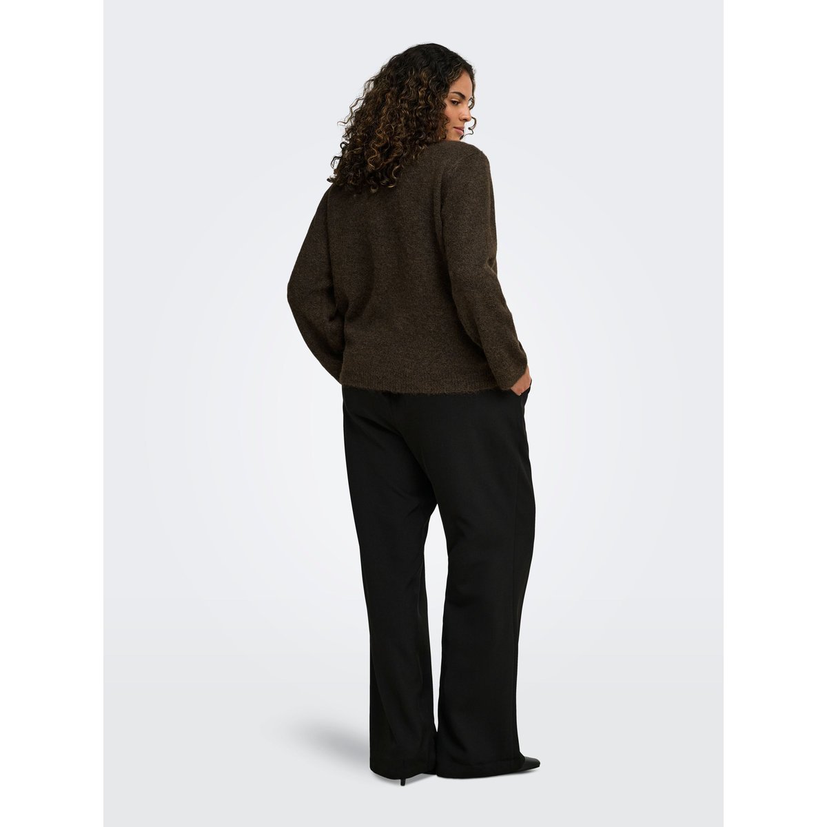 Pull En Maille coffee bean, ONLY CARMAKOMA