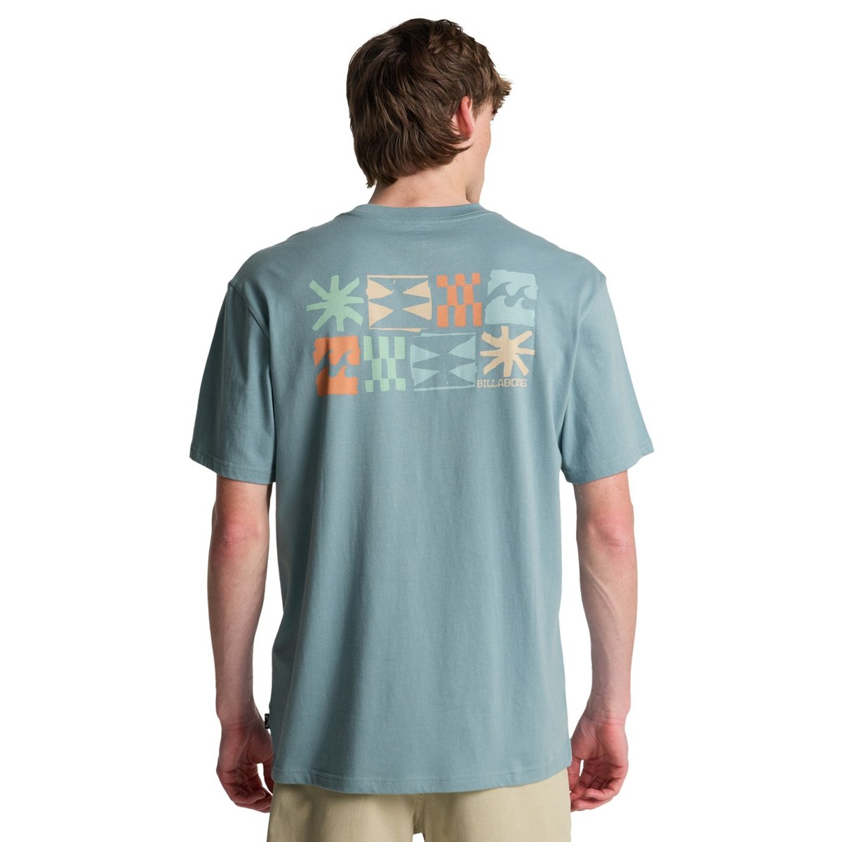 T shirt manches courtes SEGMENT bleu washed blue, BILLABONG