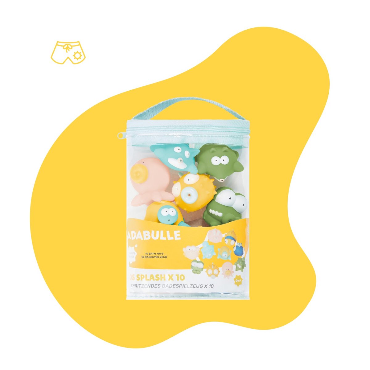 Jouets de bain bébé aspergeurs ludiques multicolore, BADABULLE