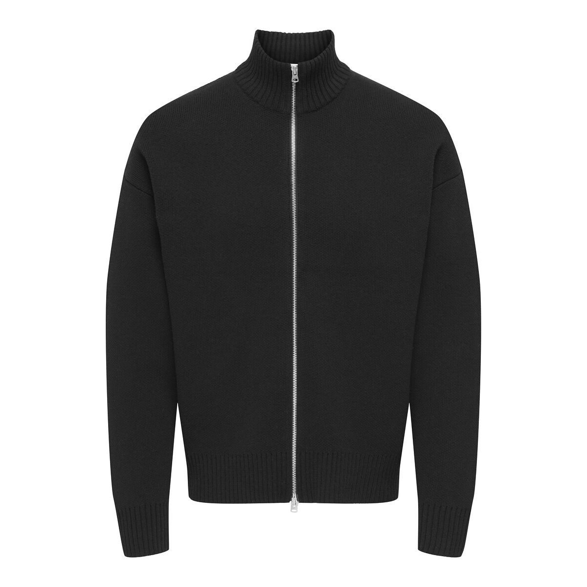 Trui met rolkraag zwart, ONLY & SONS