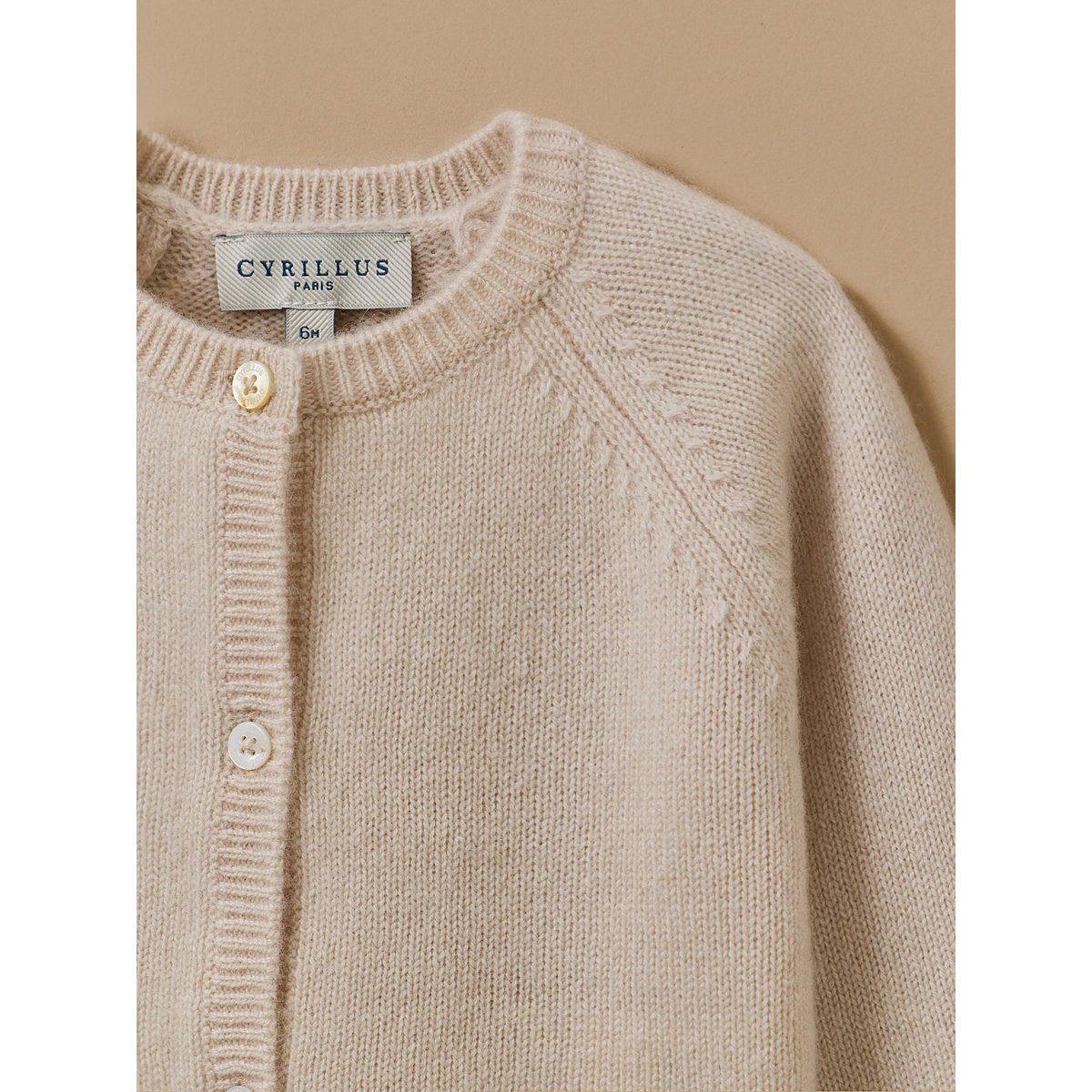 Cardigan en cachemire ecru, CYRILLUS
