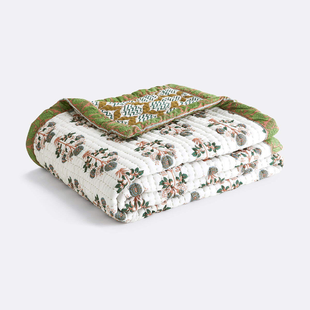 Kantha-Tagesdecke Malyam, Baumwoll-Voile bedruckt, LA REDOUTE INTERIEURS