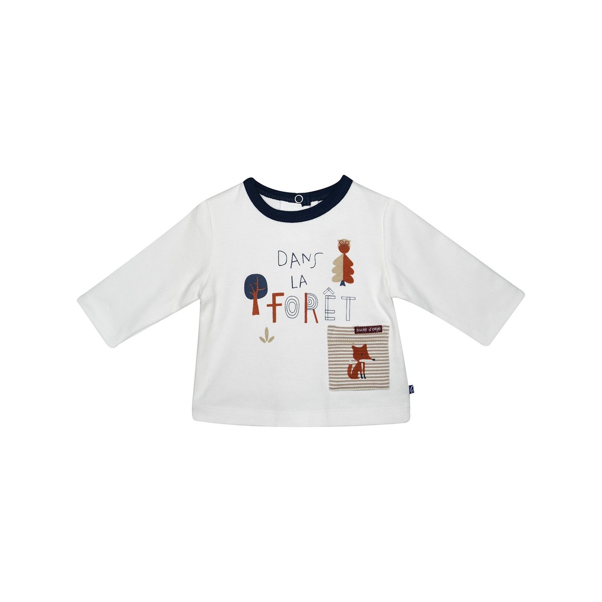 Tee shirt + pantalon naissance franklin beige, SUCRE D'ORGE