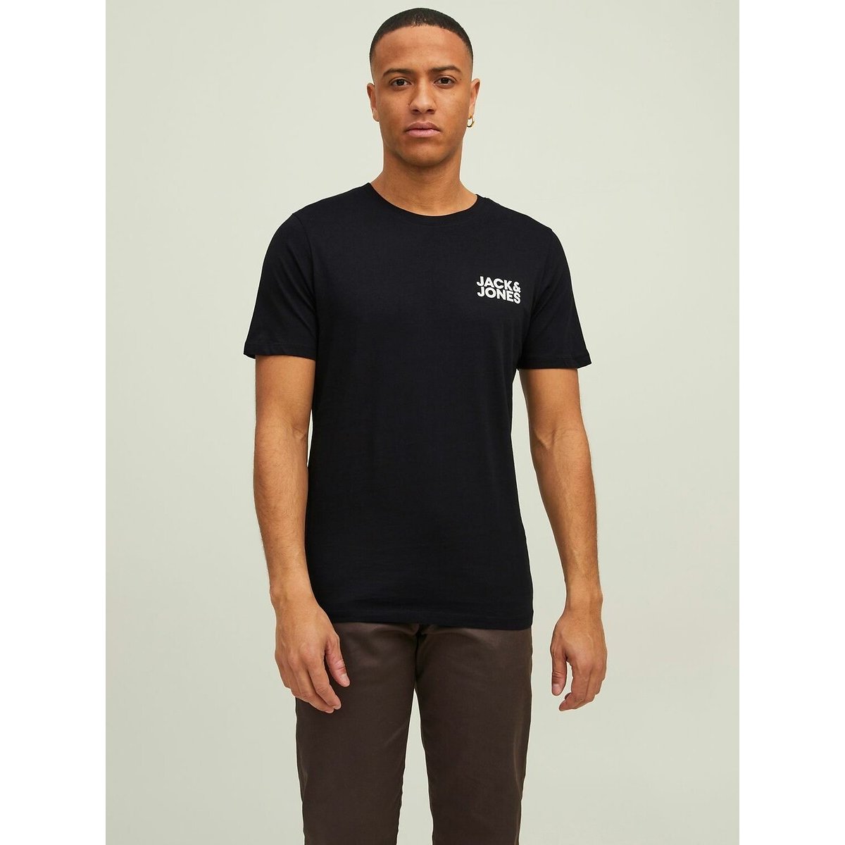 Lot de 3 t-shirts noir + marine + blanc, JACK & JONES