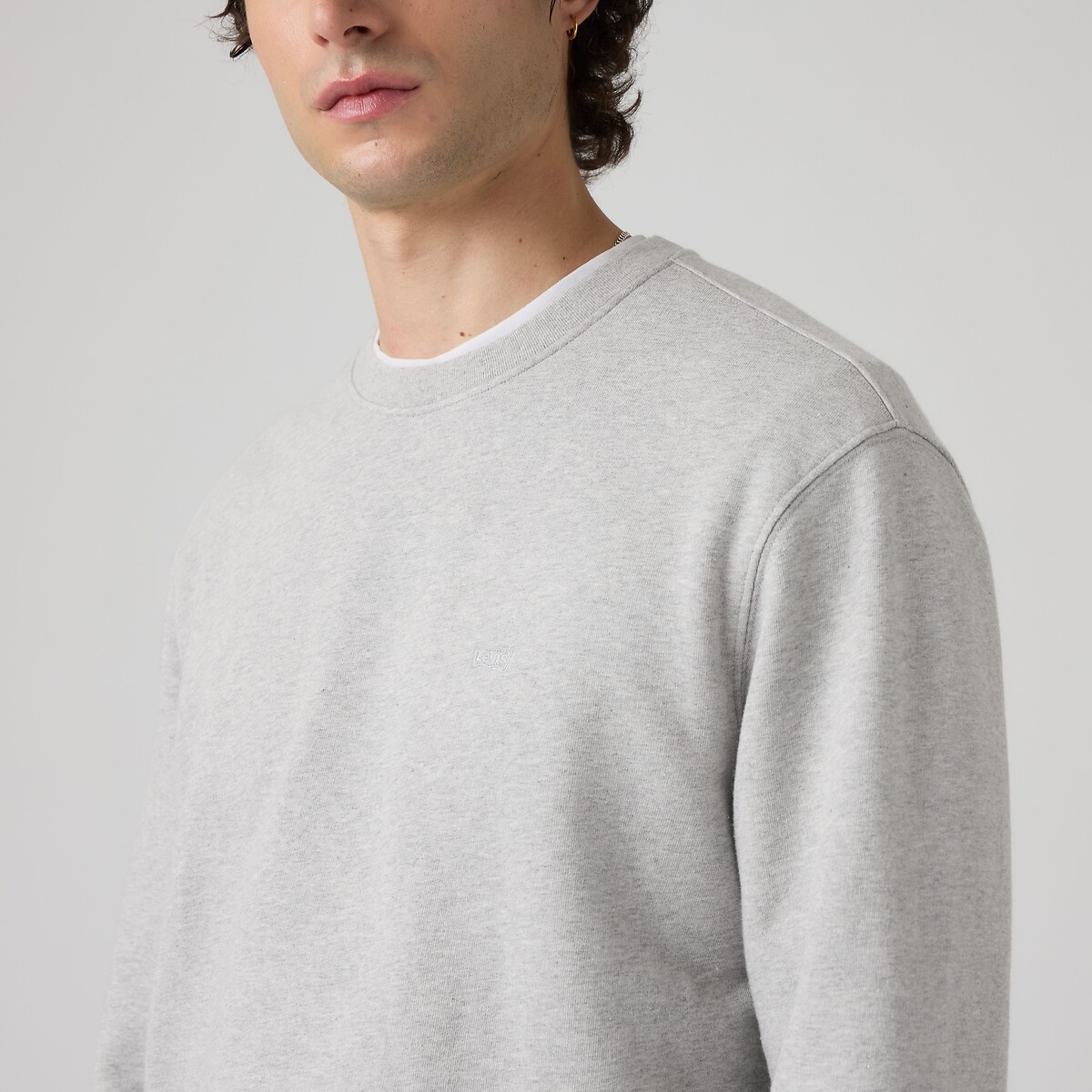 Sweat col rond, THE ORIGINAL gris clair chiné, LEVI'S