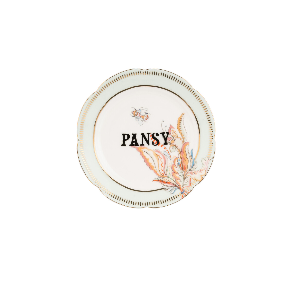 Set of 4 16cm Floral Tea Plates multi-coloured, YVONNE ELLEN