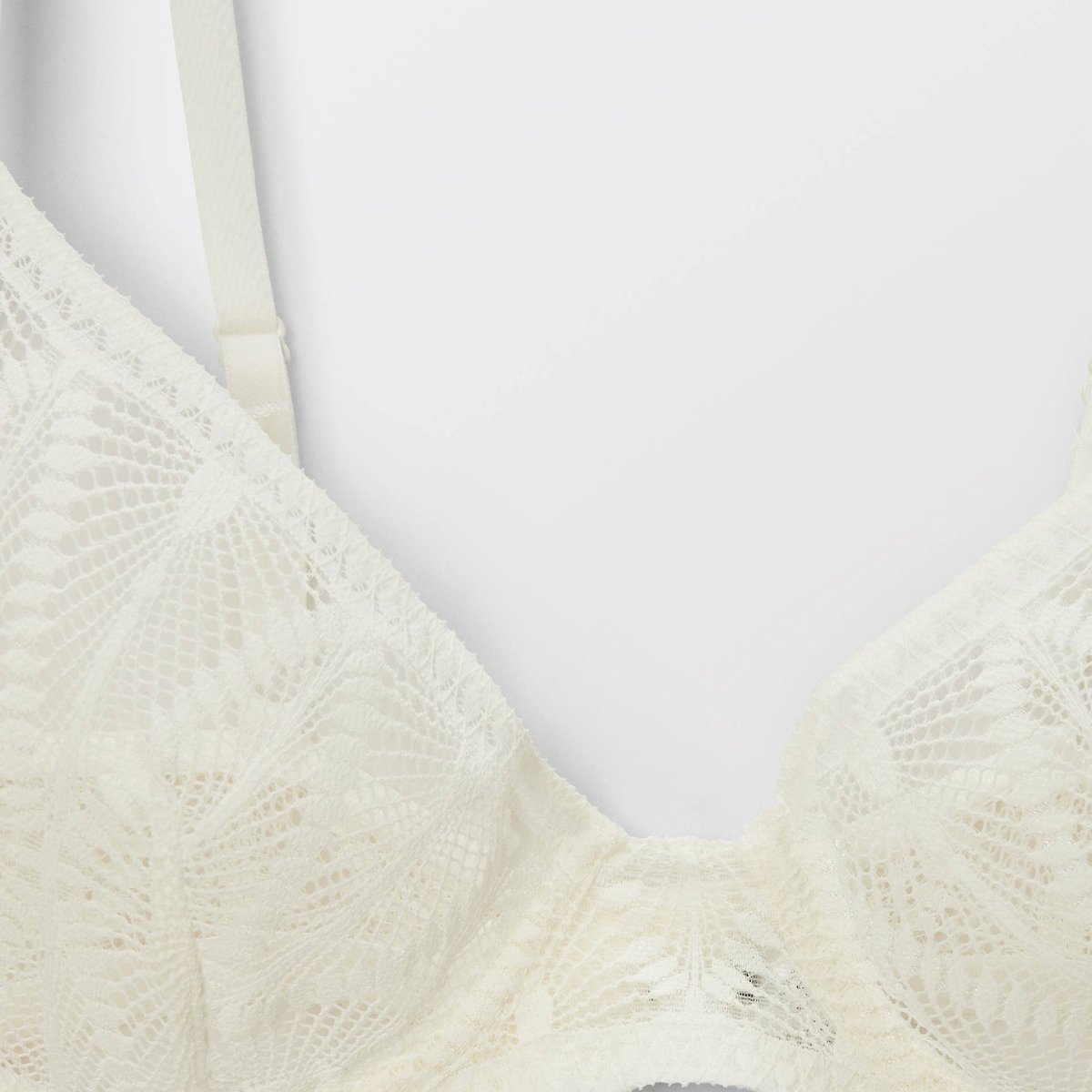 Soutien-gorge corbeille balconnet MALIA en dentelle ecru, MONOPRIX