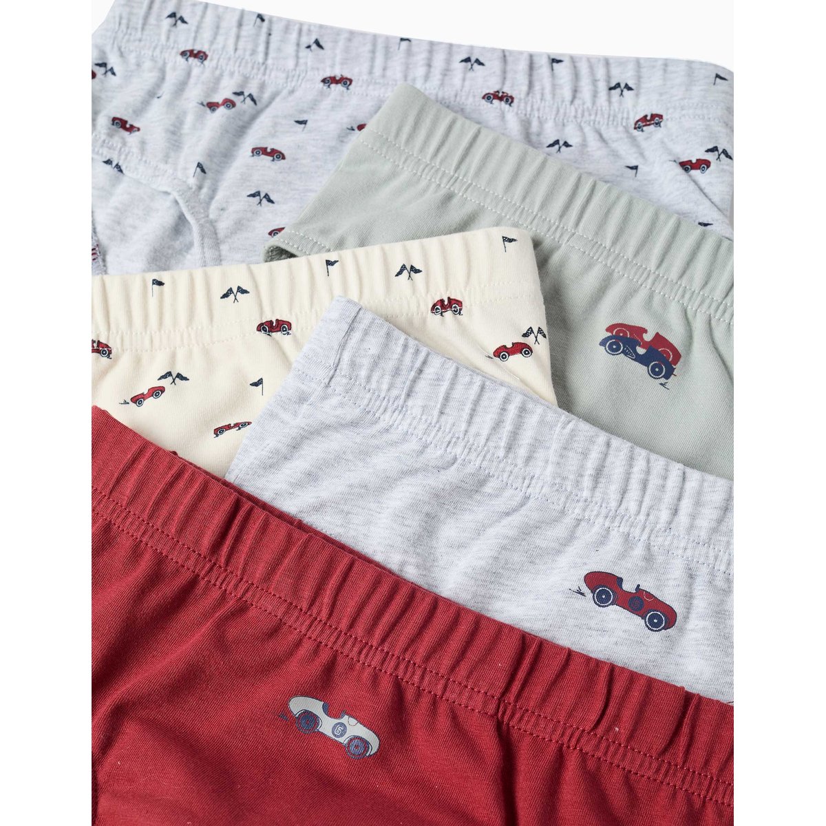 Lot de 5 slips en coton avec imprimés voitures multicolore, ZIPPY